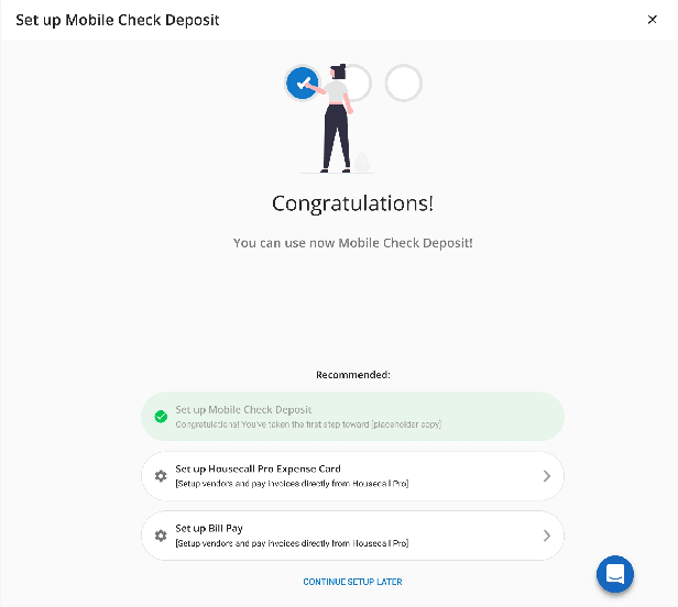Hi-fi design — success state